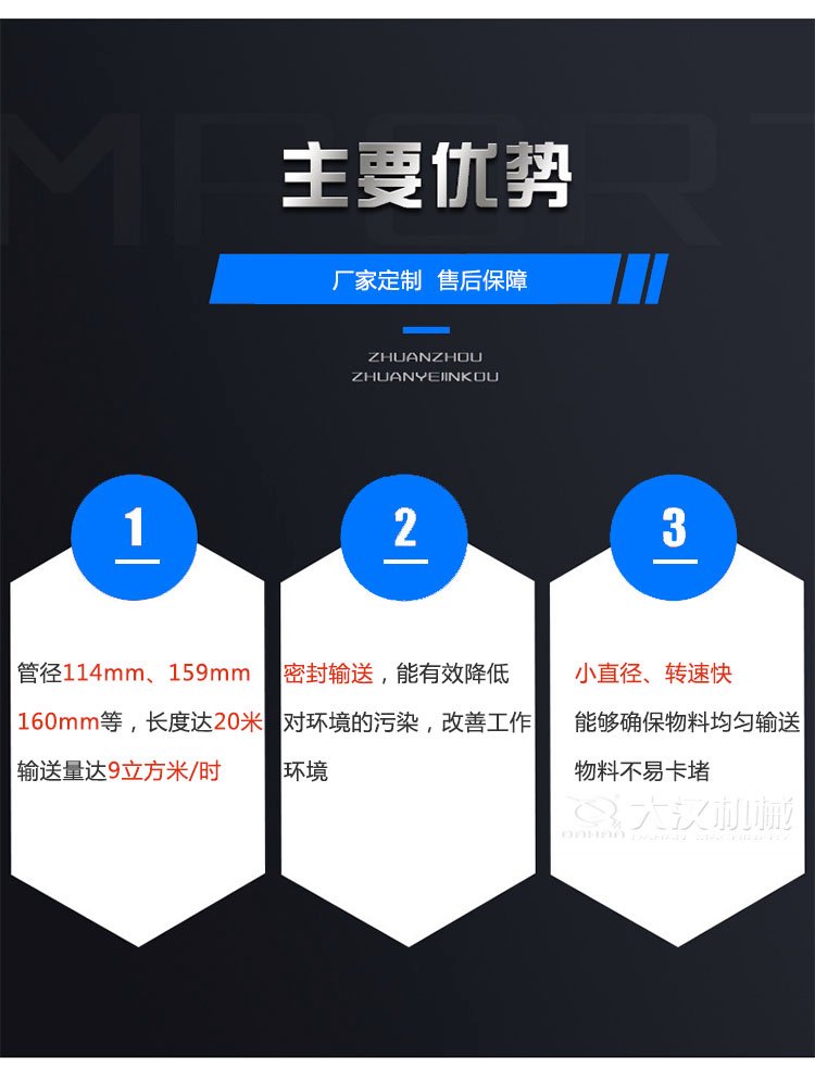 小型螺旋輸送機優勢